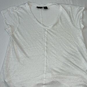 100% linen tahari top